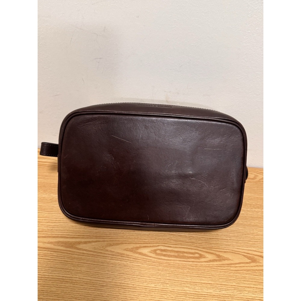 Dooney and Bourke Canvas/ Leather Dopp kit collapsable toiletries travel bag VTG - Picture 3 of 9